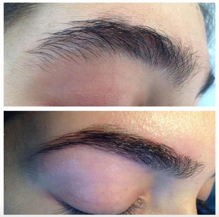 Hair threading - eyebrows